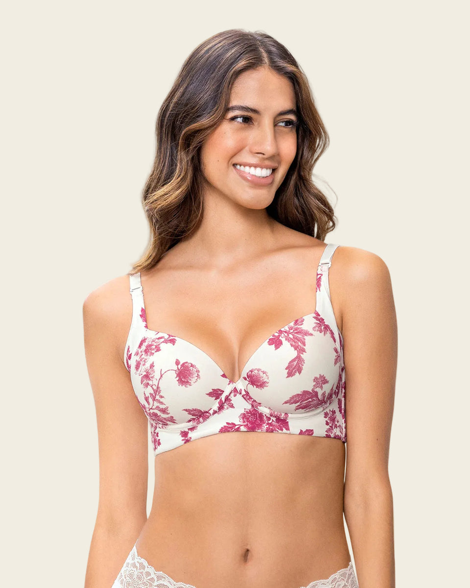 Brasier de cubrimiento alto en sisa y espalda Cover Bra