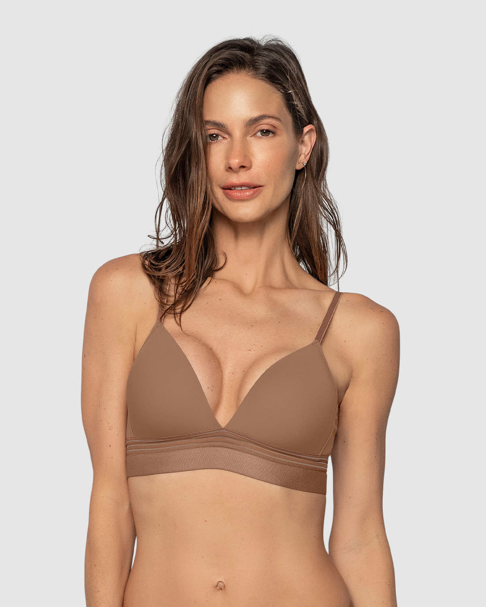 Brasier ultracómodo sin arcos ni estructuras internas