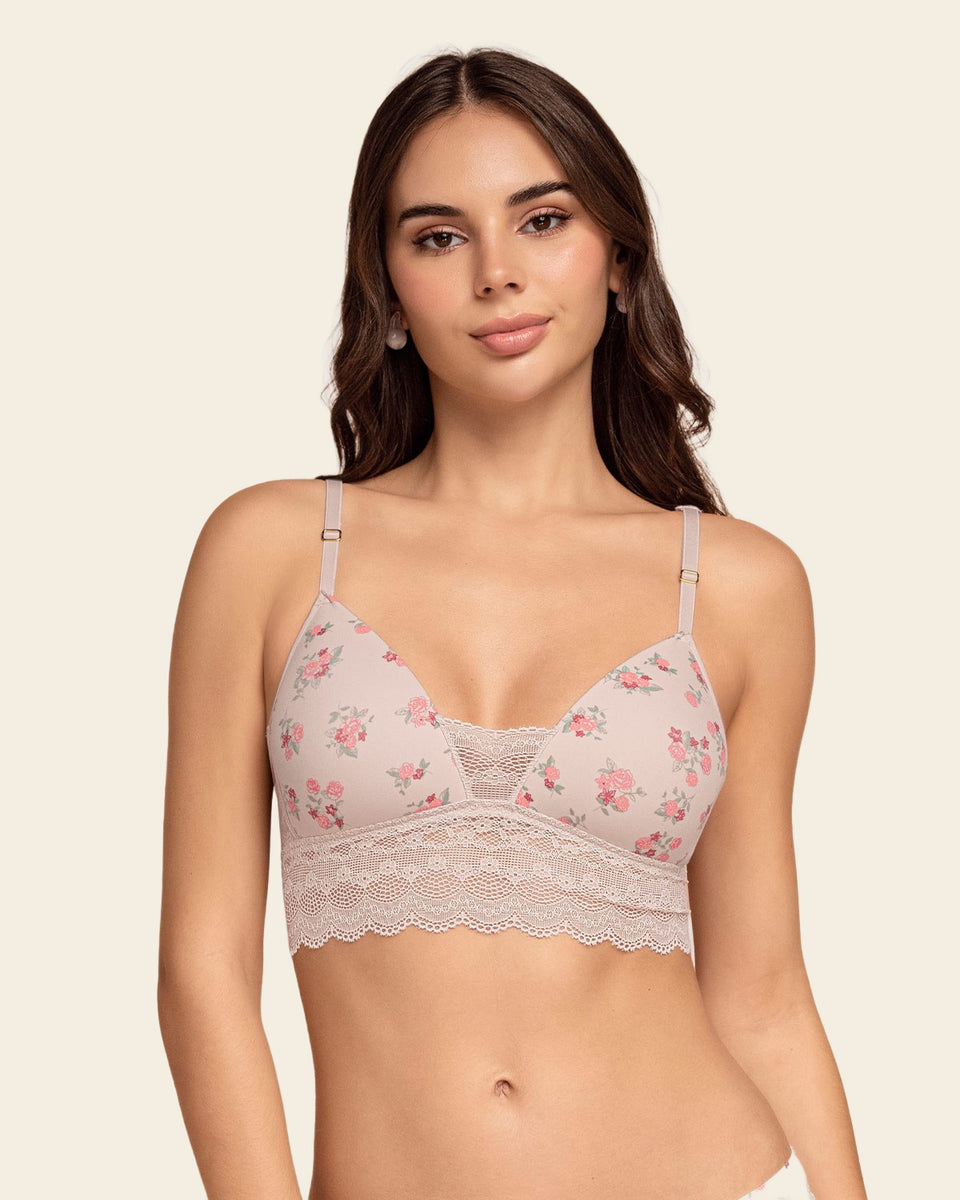 Bralette ultracómodo con delicados toques de encaje