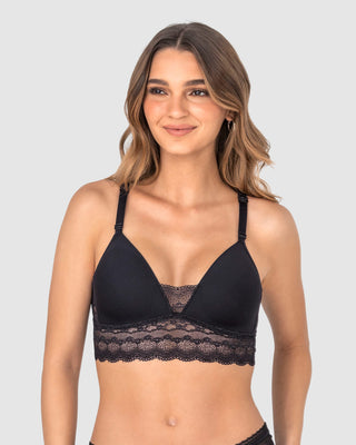 Brasier ultracómodo con delicados toques de encaje#color_700-negro