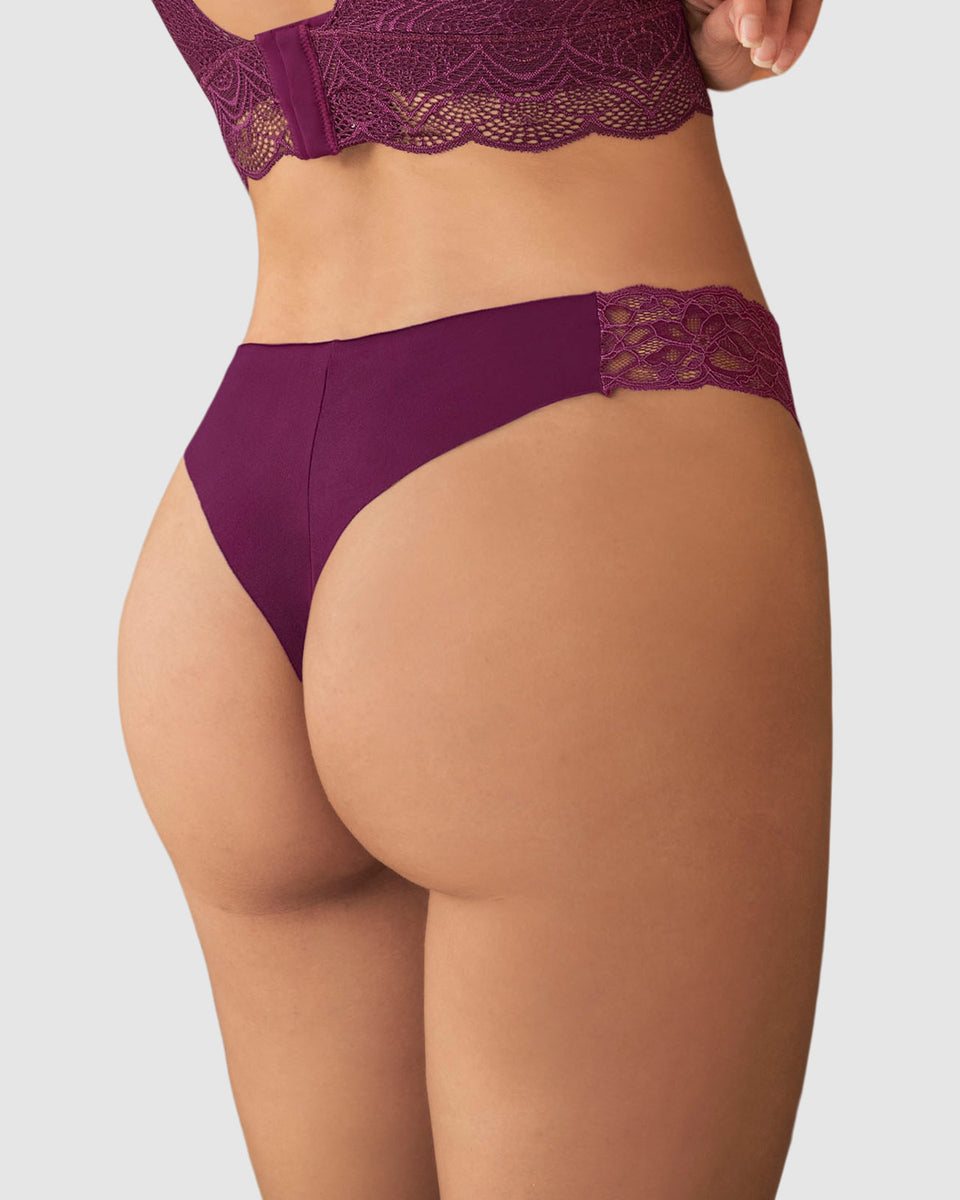 Brasilera invisible con toques de encaje en laterales