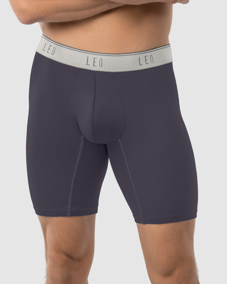 Bóxer largo deportivo de máxima frescura en microfibra