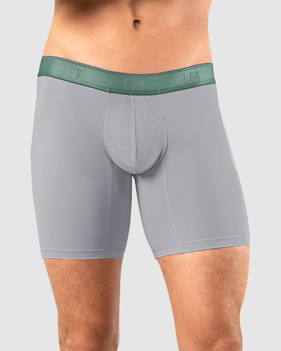 Bóxer deportivo con bolsillo lateral en microfibra
