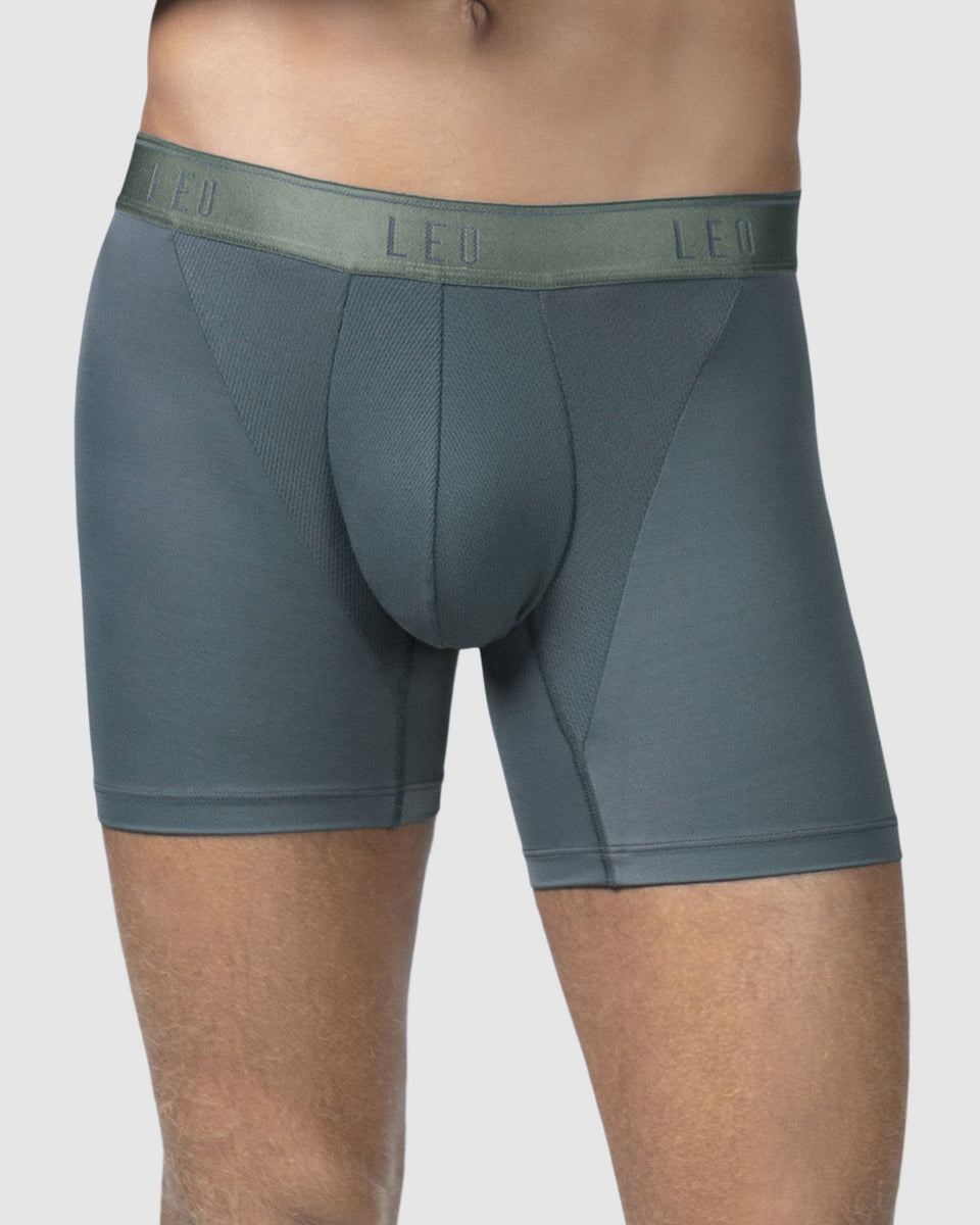 Bóxer en microfibra con mallas transpirables frontales