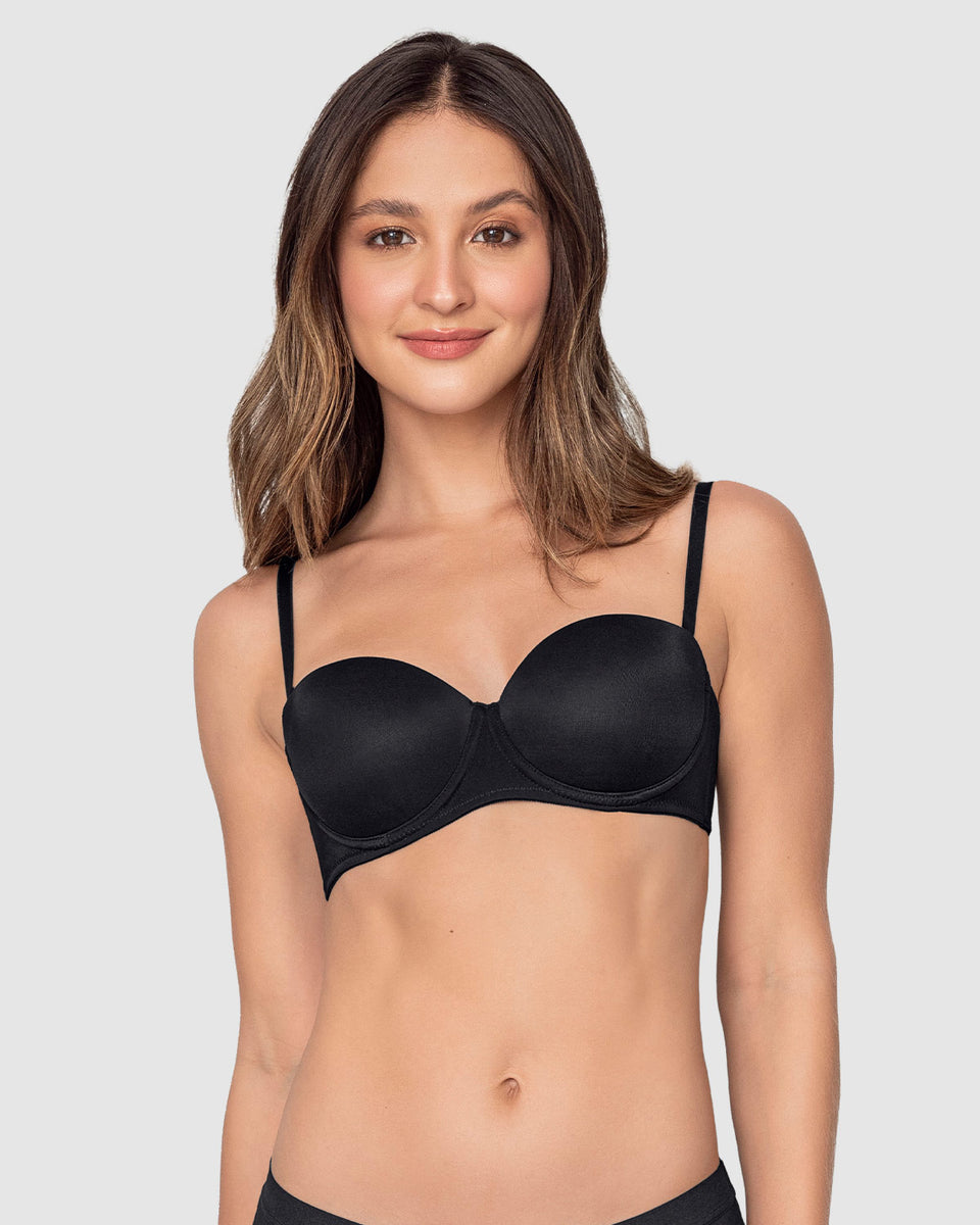 Brasier strapless con realce incorporado