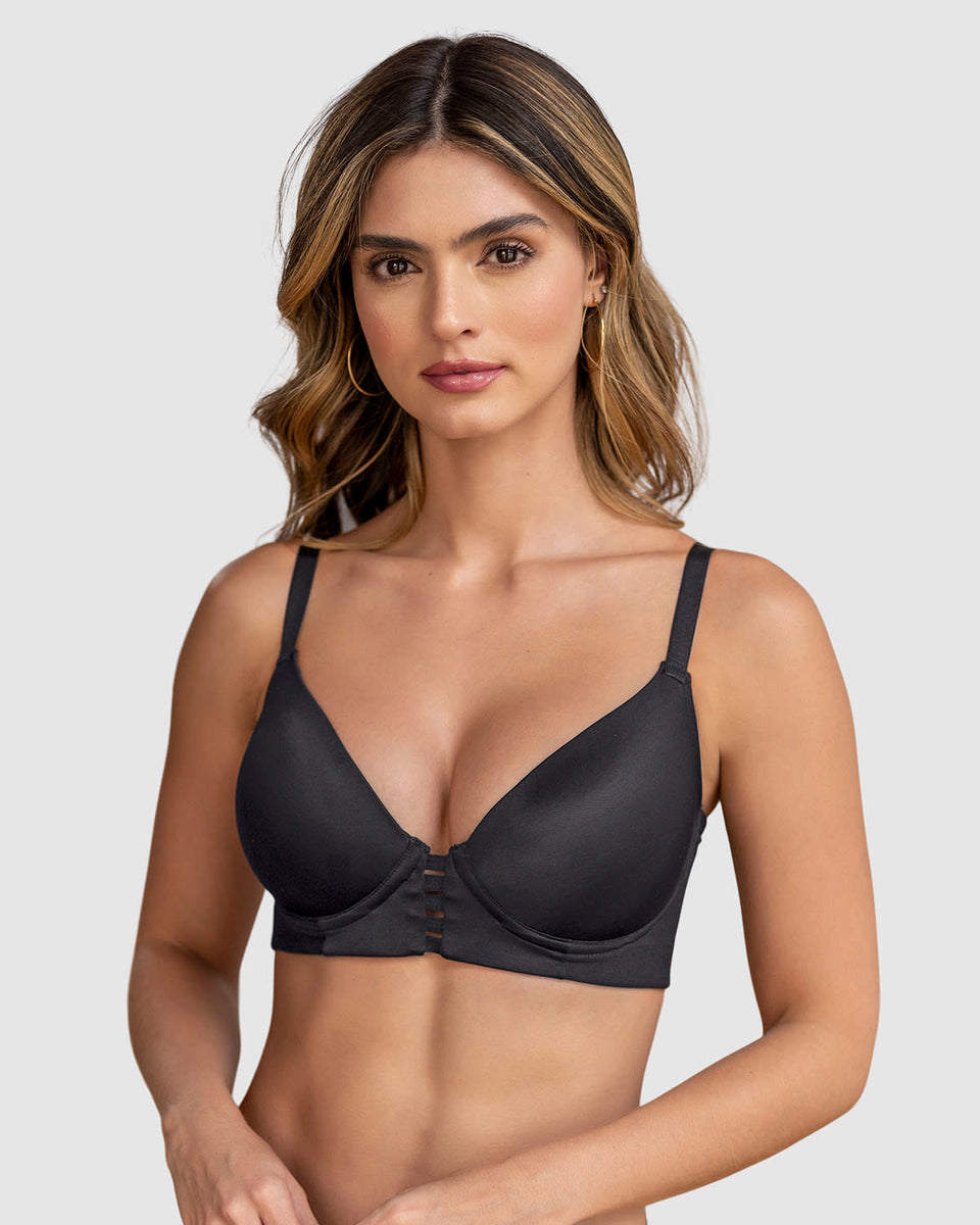 Brasier de realce alto con copas que se adaptan al busto memory bustier