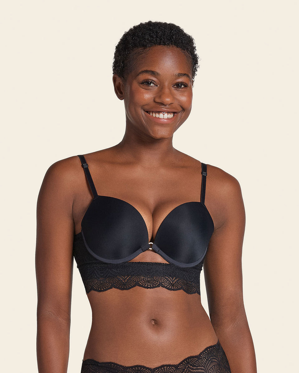 Brasier doble realce con escote profundo en espalda Sexy Back