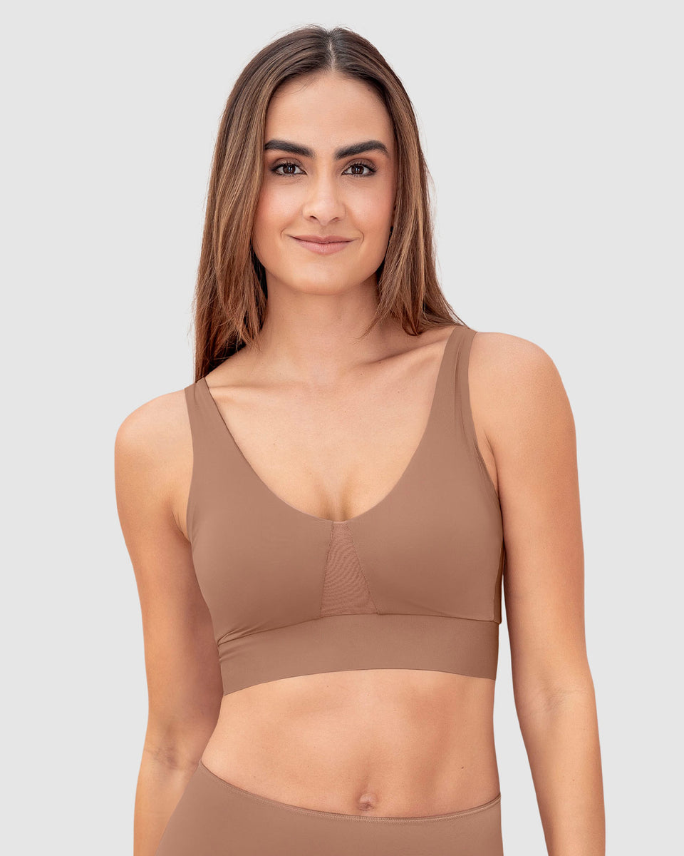 Brasier tipo top de copas extraíbles totalmente cómodo y liviano Flexi Brastop