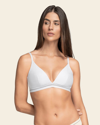 Brasier triangular en algodón liviano y cómodo#color_000-blanco