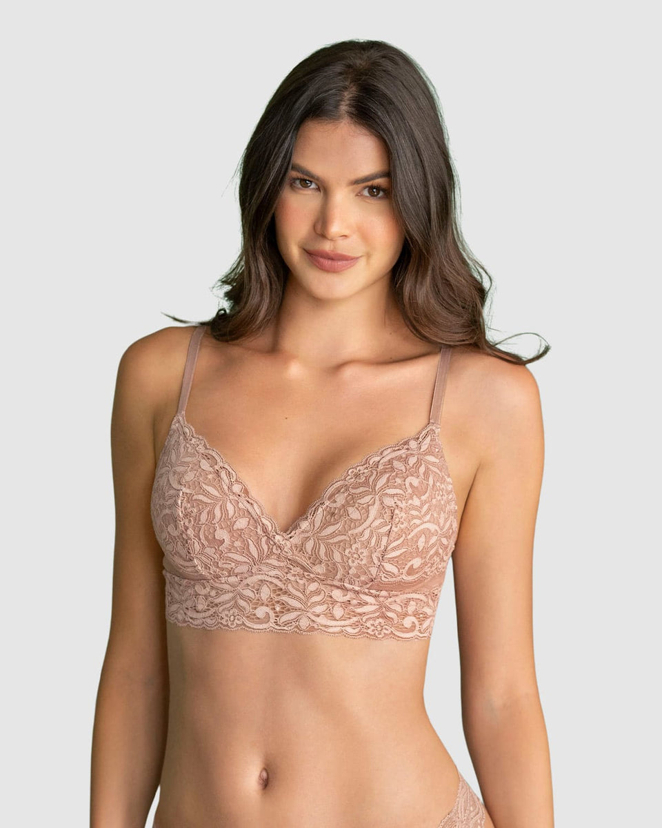 Brasier en encaje sin arcos