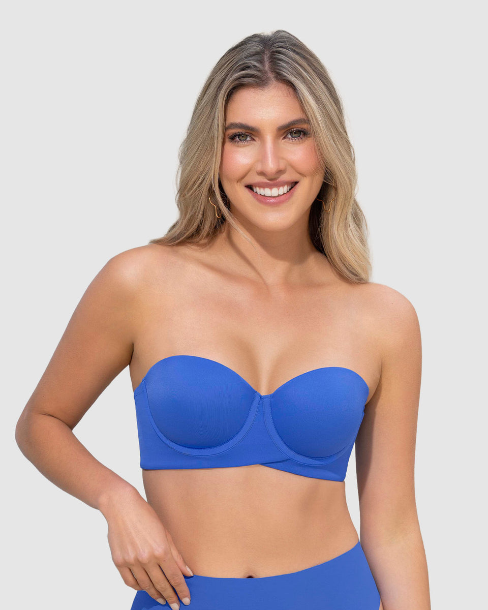 Brasier strapless ideal para busto mediano y grande