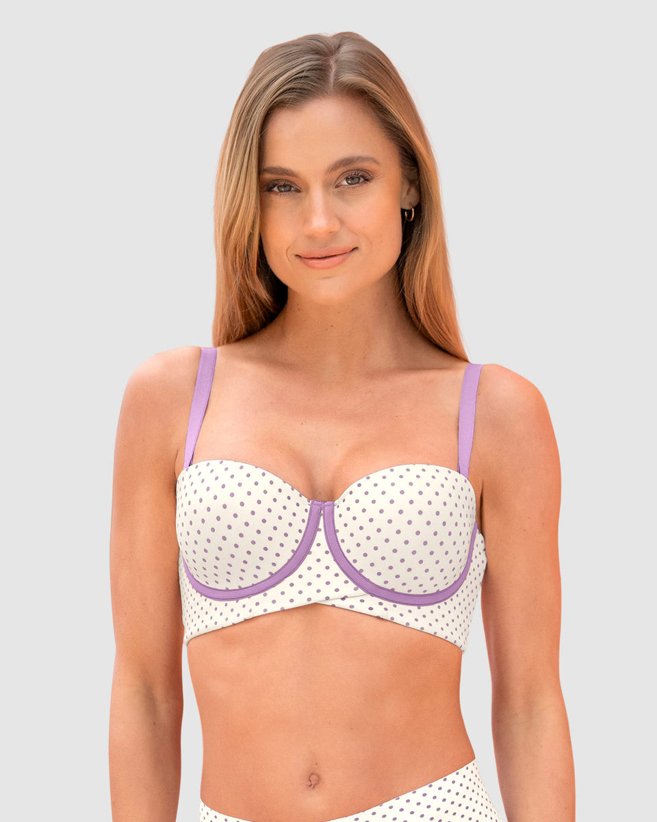 Brasier strapless ideal para busto mediano y grande