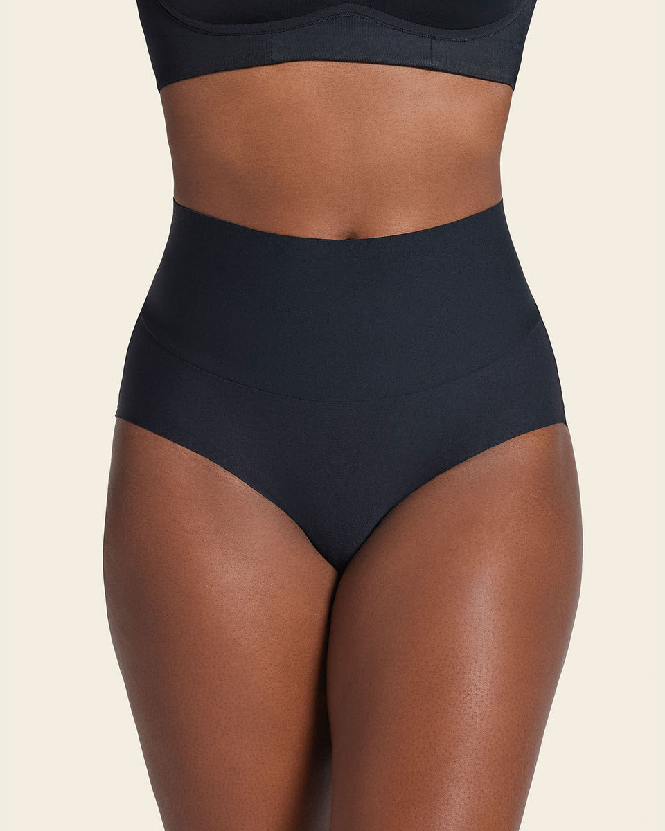 Panty hípster tiro alto de control fuerte de abdomen