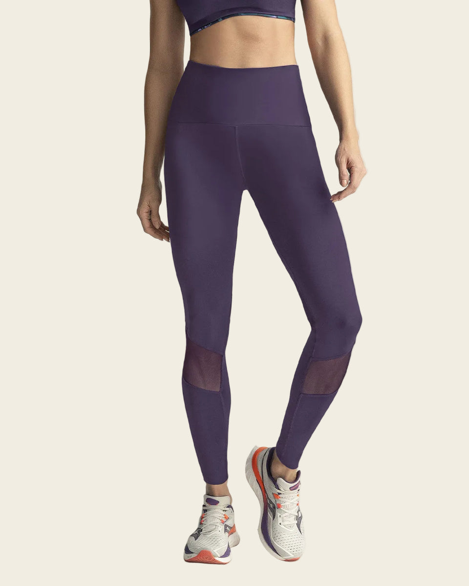 Legging de control con mallas transpirables en piernas