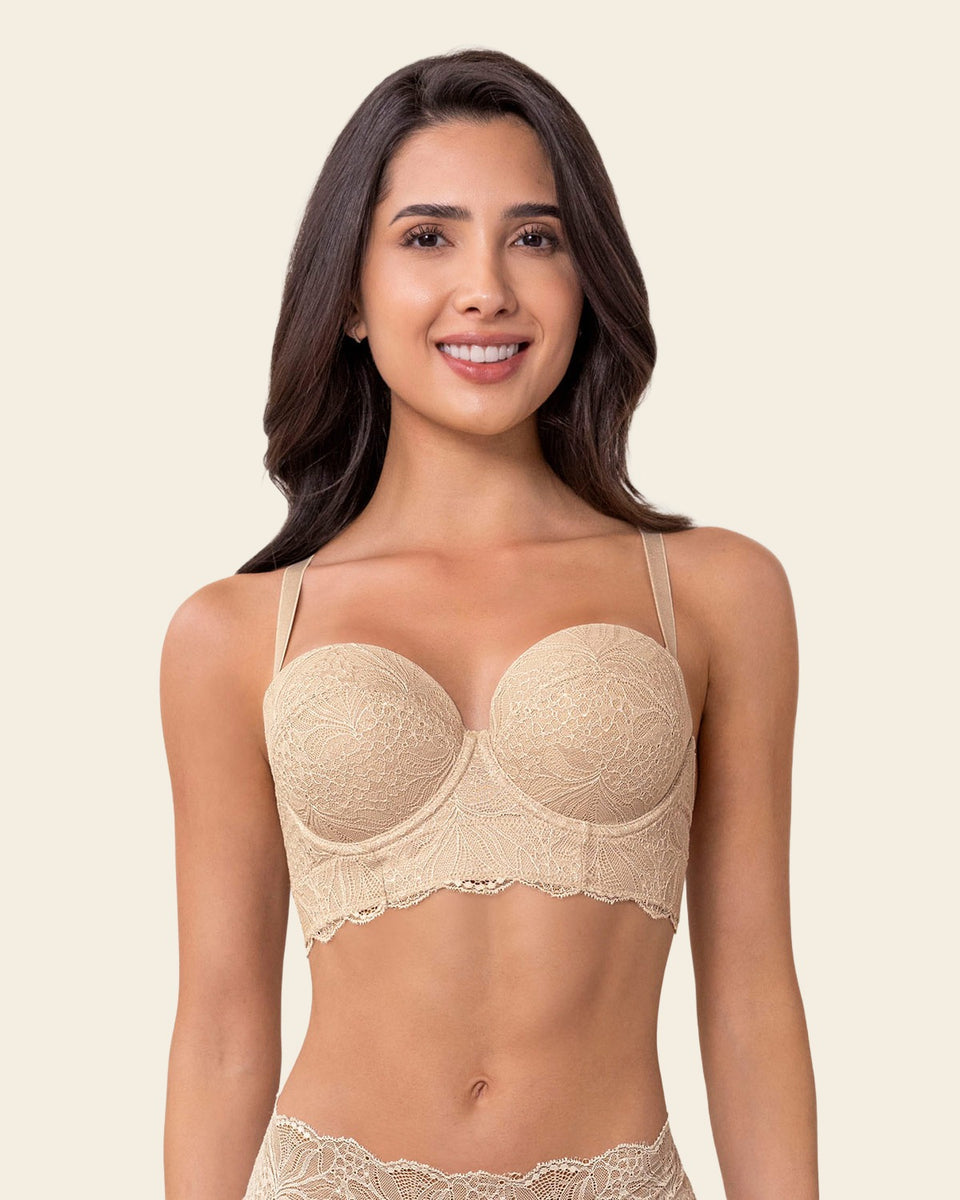 Brasier en encaje con realce incorporado