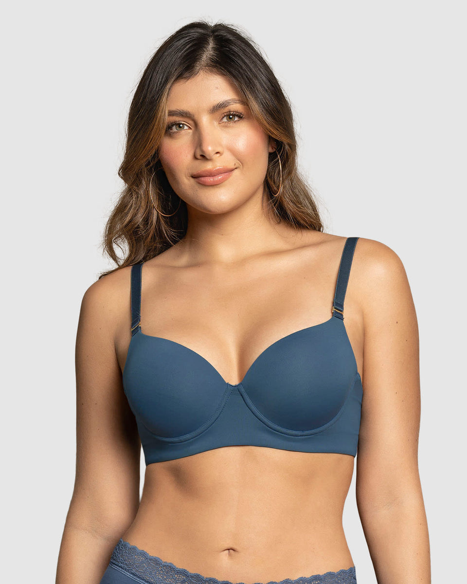 Brasier de realce alto copa lisa