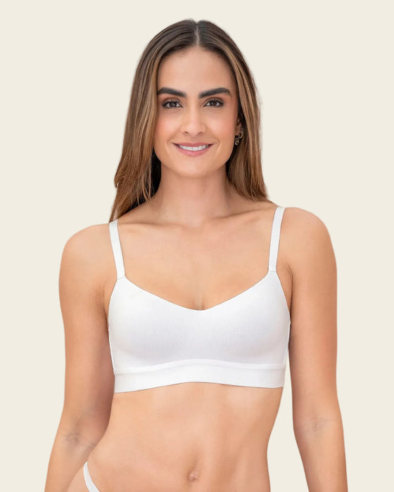 Brasier tipo top ultraliviano con copas internas fijas#color_000-blanco