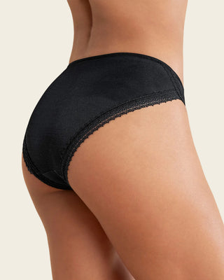 Panty tipo bikini con encaje decorativo en piernas#color_700-negro