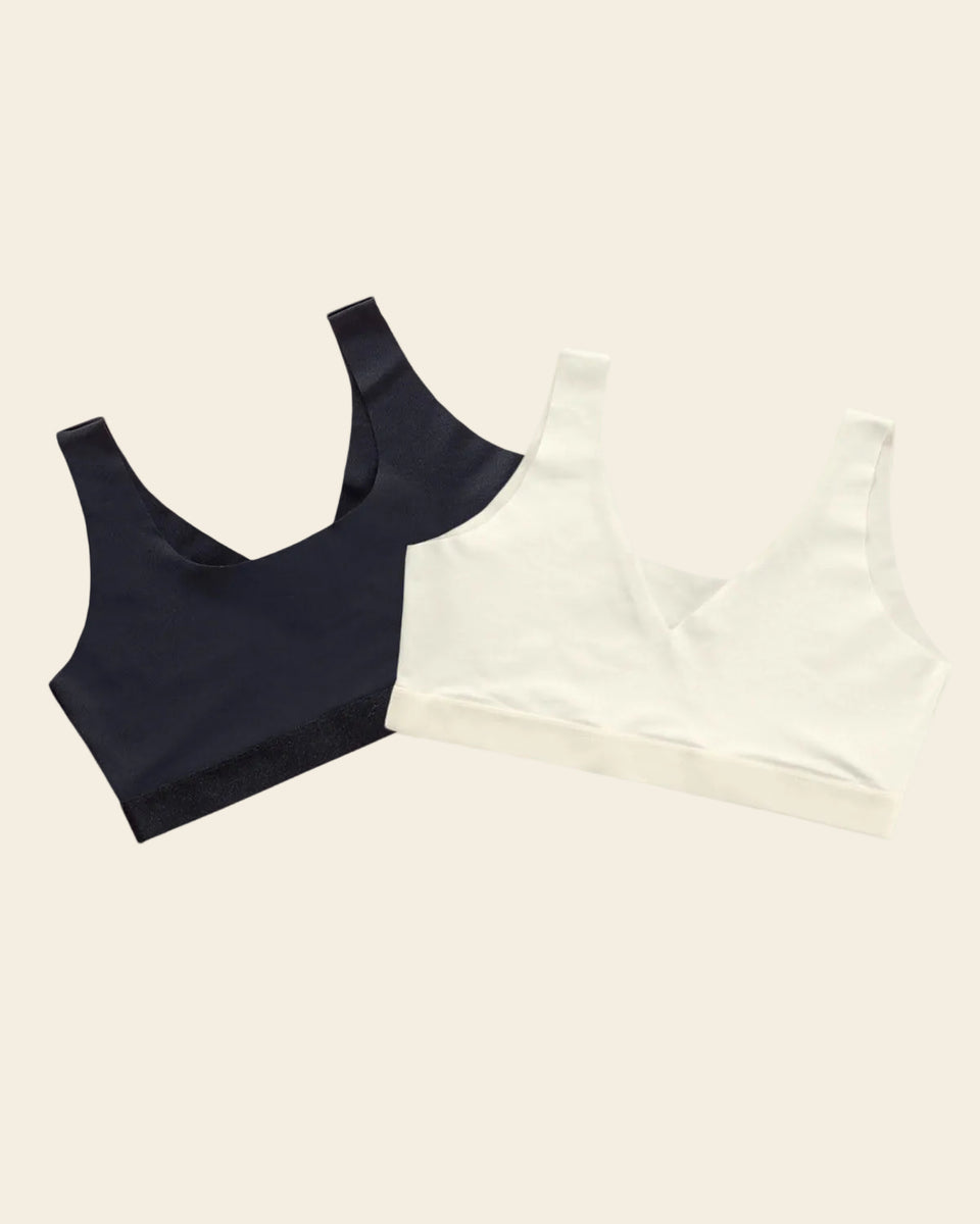 Paquete x 2 tops invisibles doble escote