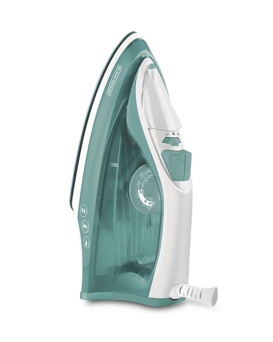 Plancha de Ropa Black Decker 1200W Antihaderente Auto Clean Suela Cerámica Verde