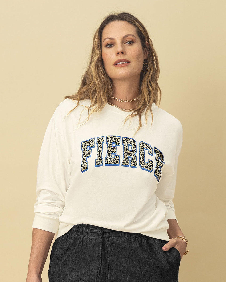 Buzo con estampado localizado en frente