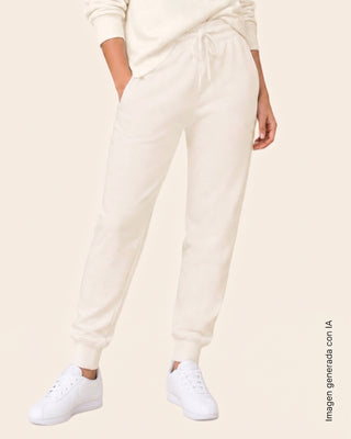 Pantalón largo tipo jogger con bolsillos funcionales#color_018-marfil