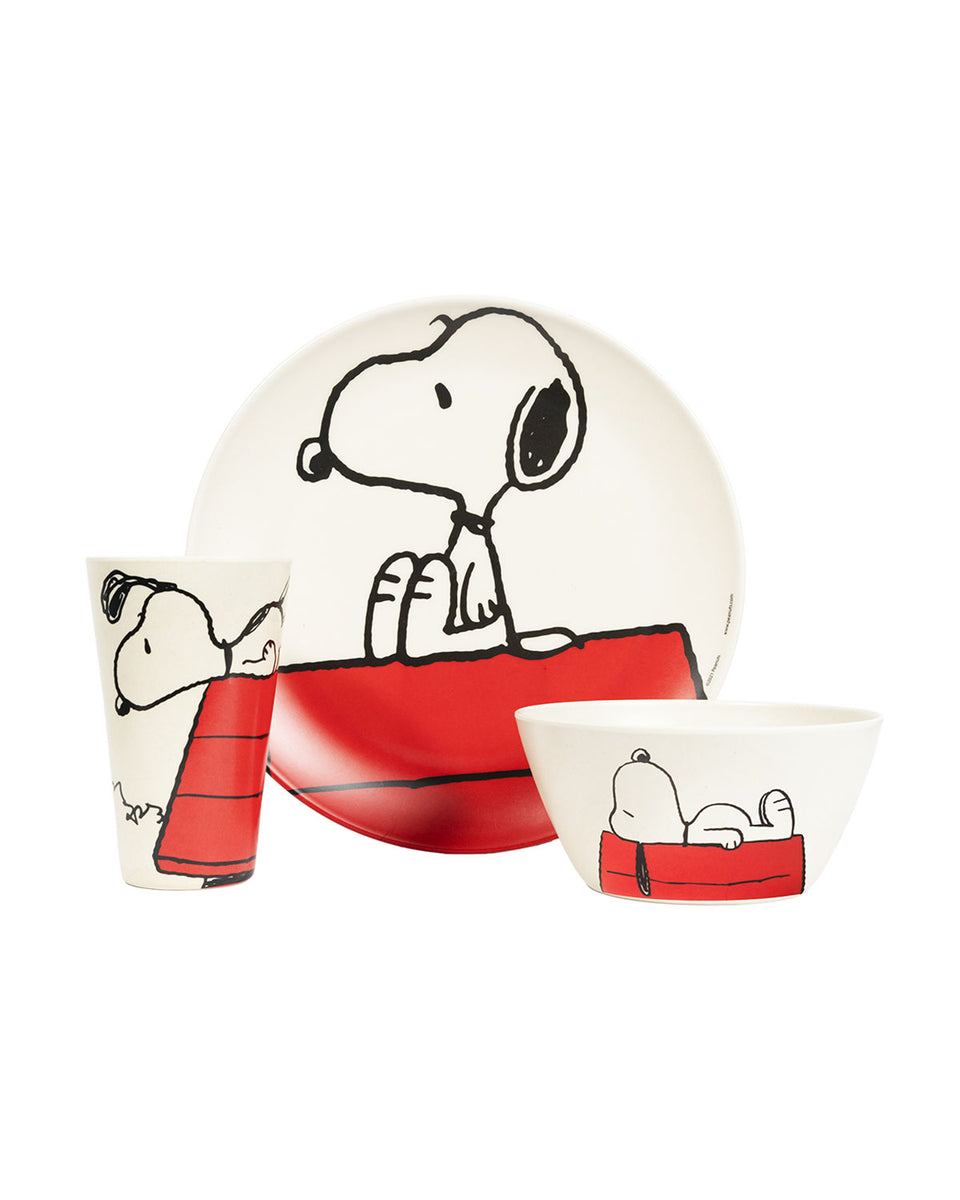 Set Bambú (Plato, Plato Hondo y Vaso)