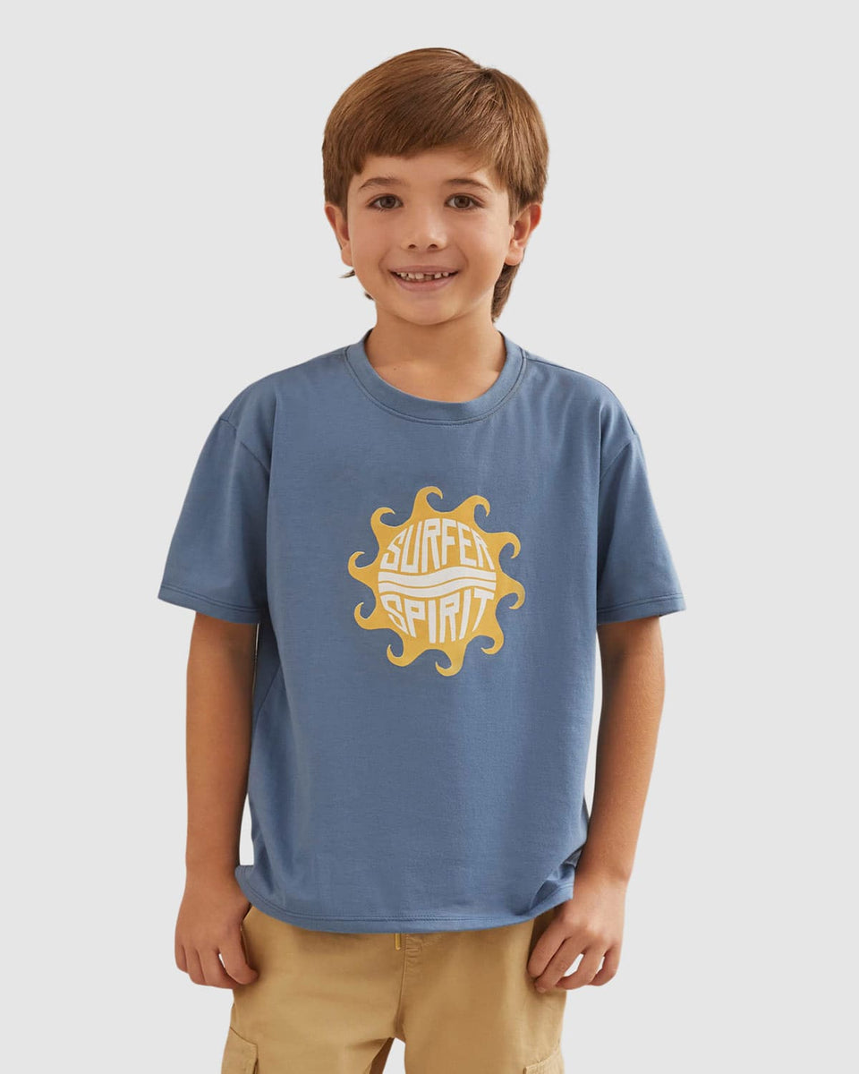 Camiseta manga corta estampada