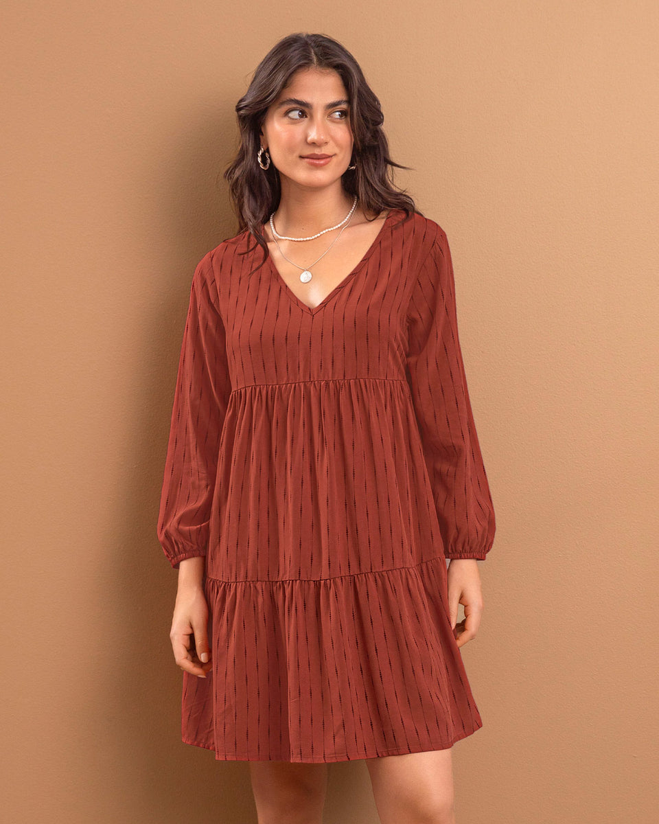 Vestido con corte tipo farol