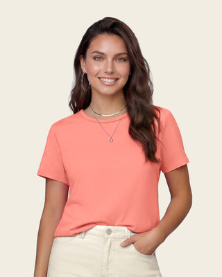 Camiseta manga corta con aplique en el cuello#color_c53-rosado