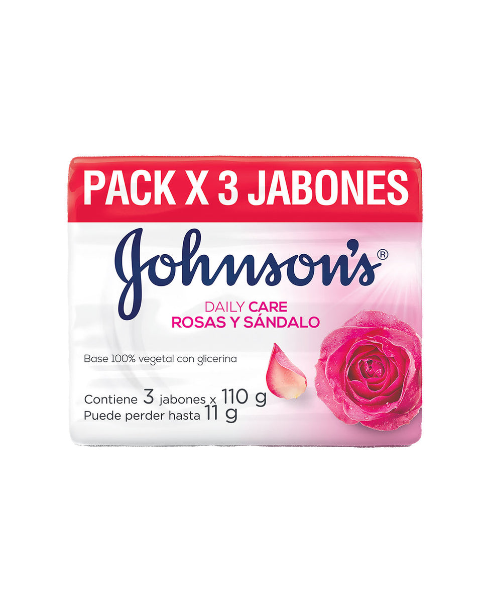 Jabón Johnson en barra para adulto x3