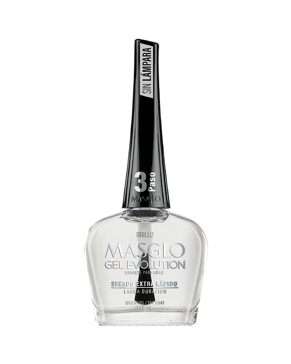 Paso 3 esmalte brillo masglo gel evolution