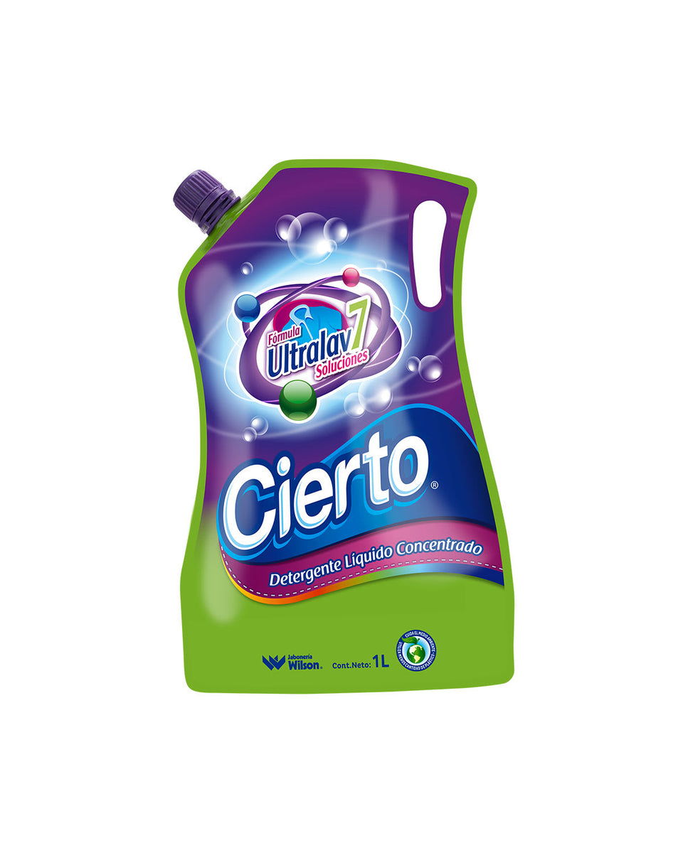 Detergente líquido cierto ultralav doypack 1 litro