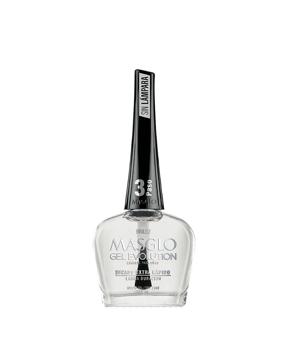 Paso 3 esmalte brillo masglo gel evolution