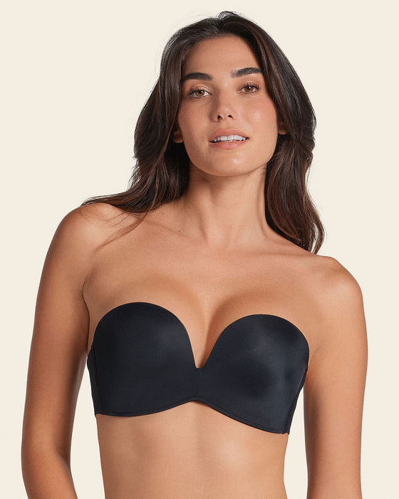 Brasier strapless Antigravedad de realce alto sin arco#color_700-negro