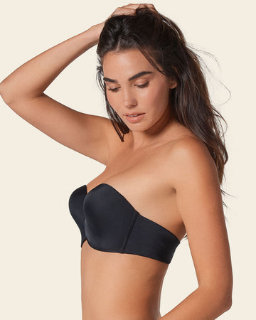 Brasier strapless Antigravedad de realce alto sin arco#color_700-negro