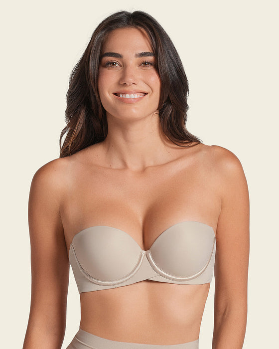 Brasier strapless Magic Up de doble realce#color_802-cafe-claro
