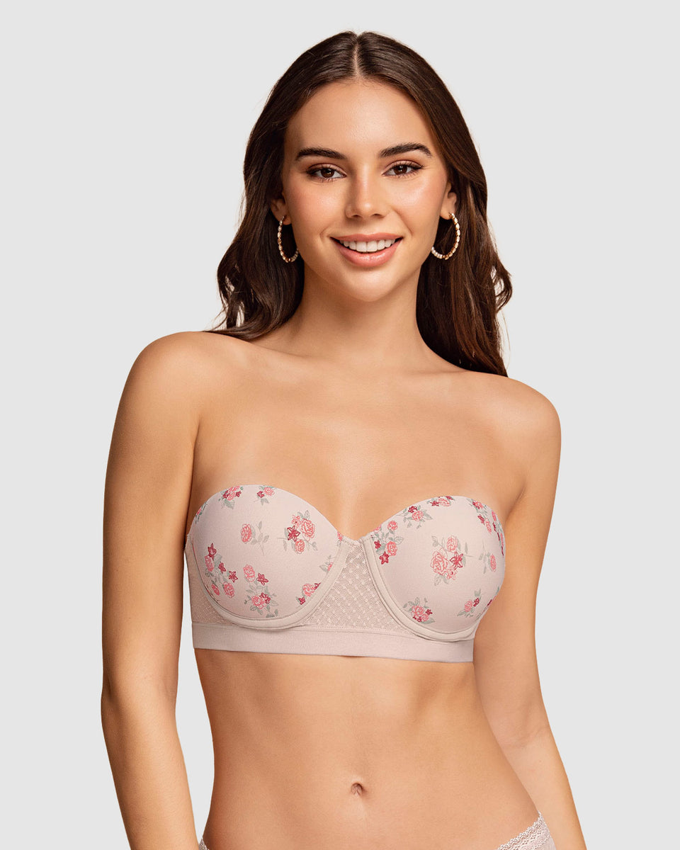 Brasier balconet con realce medio y espalda en tul