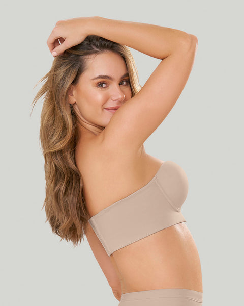 Paquete x2 strapless bustier 360° de perfección#color_802-cafe-claro