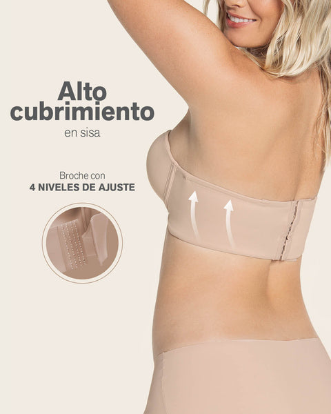 Paquete x2 strapless bustier 360° de perfección#color_802-cafe-claro