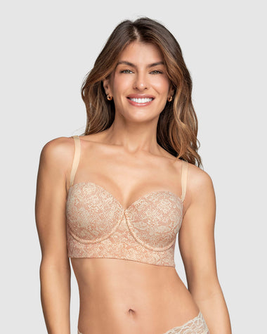Strapless bustier 360° de perfección#color_b96-estampado-piton