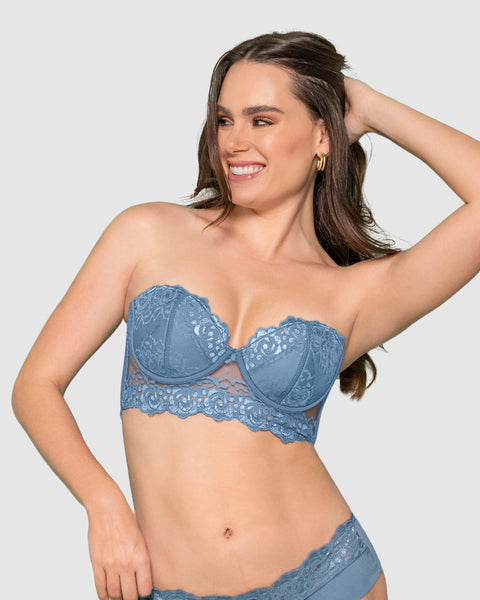 Brasier tipo Bustier de Realce Suave#color_915-azul-medio