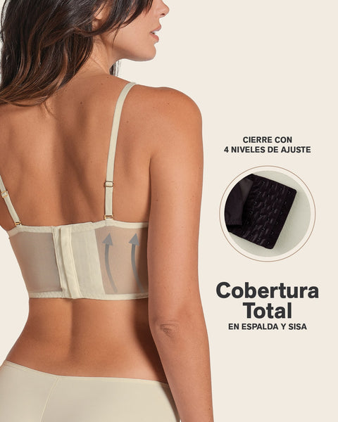 Brasier tipo bralette en encaje y transparencias#color_721-gris-oscuro