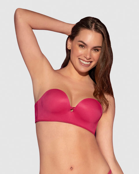 Brasier WOW de triple realce ideal como strapless#color_311-fucsia