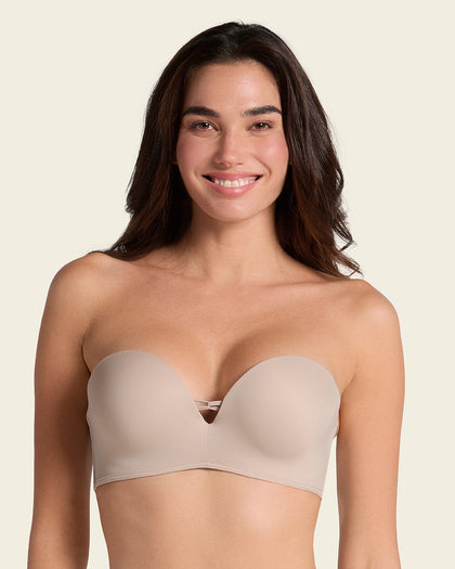 Brasier WOW de triple realce ideal como strapless#color_802-cafe-claro