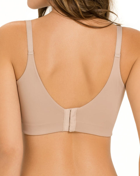 Brasier de realce suave y cubrimiento alto en sisa y espalda Cover Bra#color_802-cafe-claro