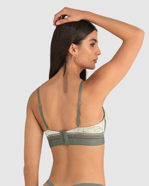 Brasier ultracómodo sin arcos ni estructuras internas#color_b95-fondo-marfil-estampado