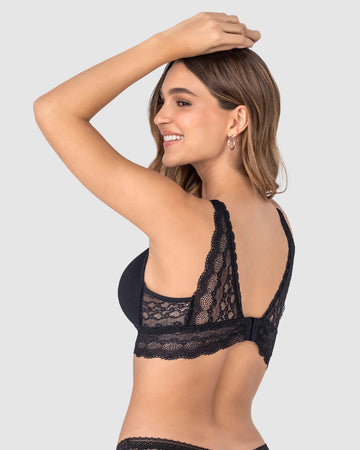 Brasier ultracómodo con delicados toques de encaje#color_700-negro