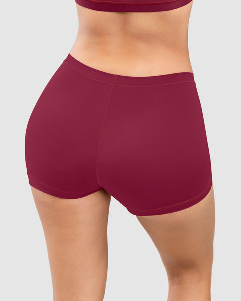 Panty tipo bóxer de ajuste perfecto#color_a97-vino