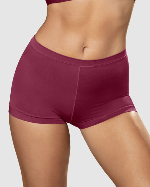 Panty tipo bóxer de ajuste perfecto#color_a97-vino